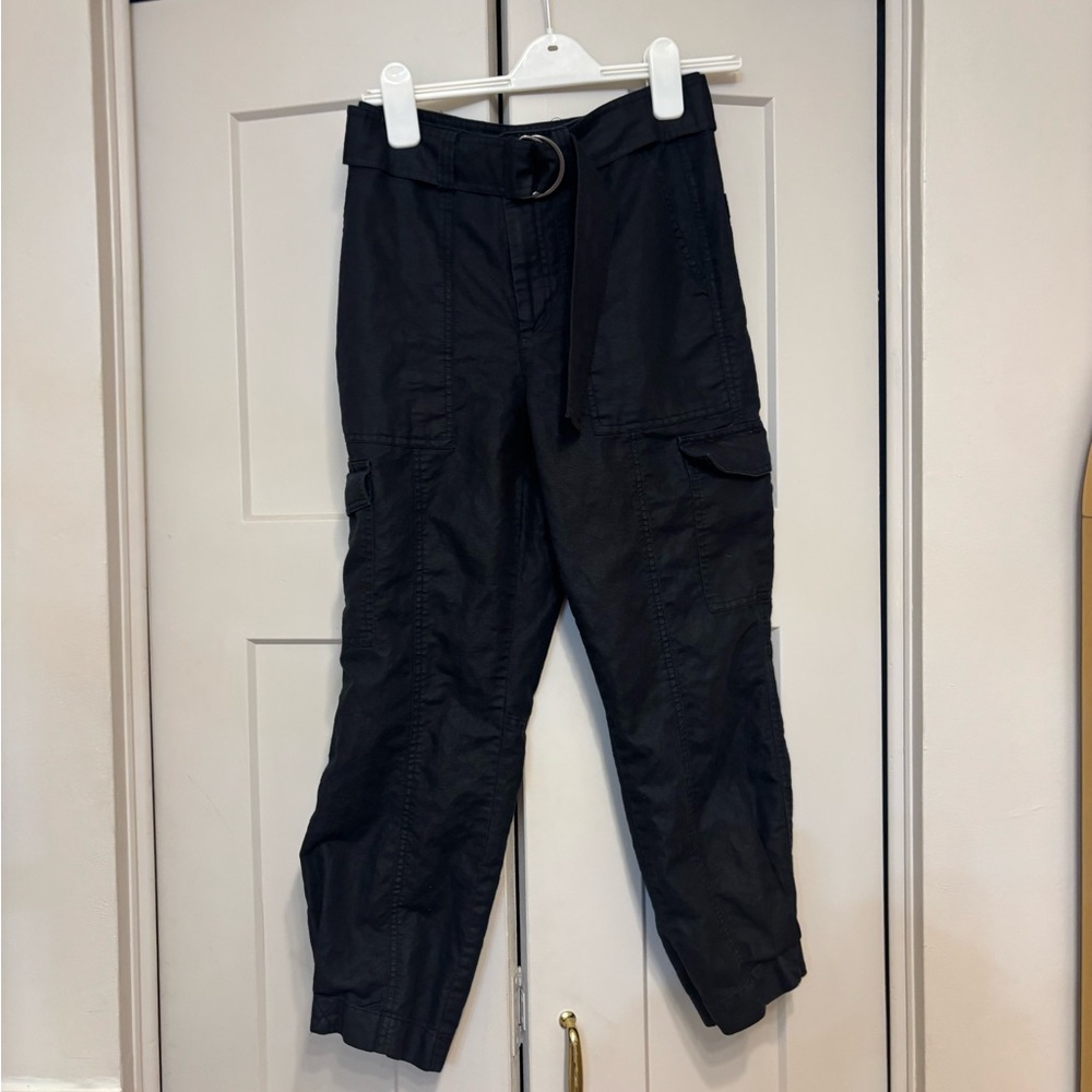 Quince Cotton Linen Twill Cargo Pant with Belt
